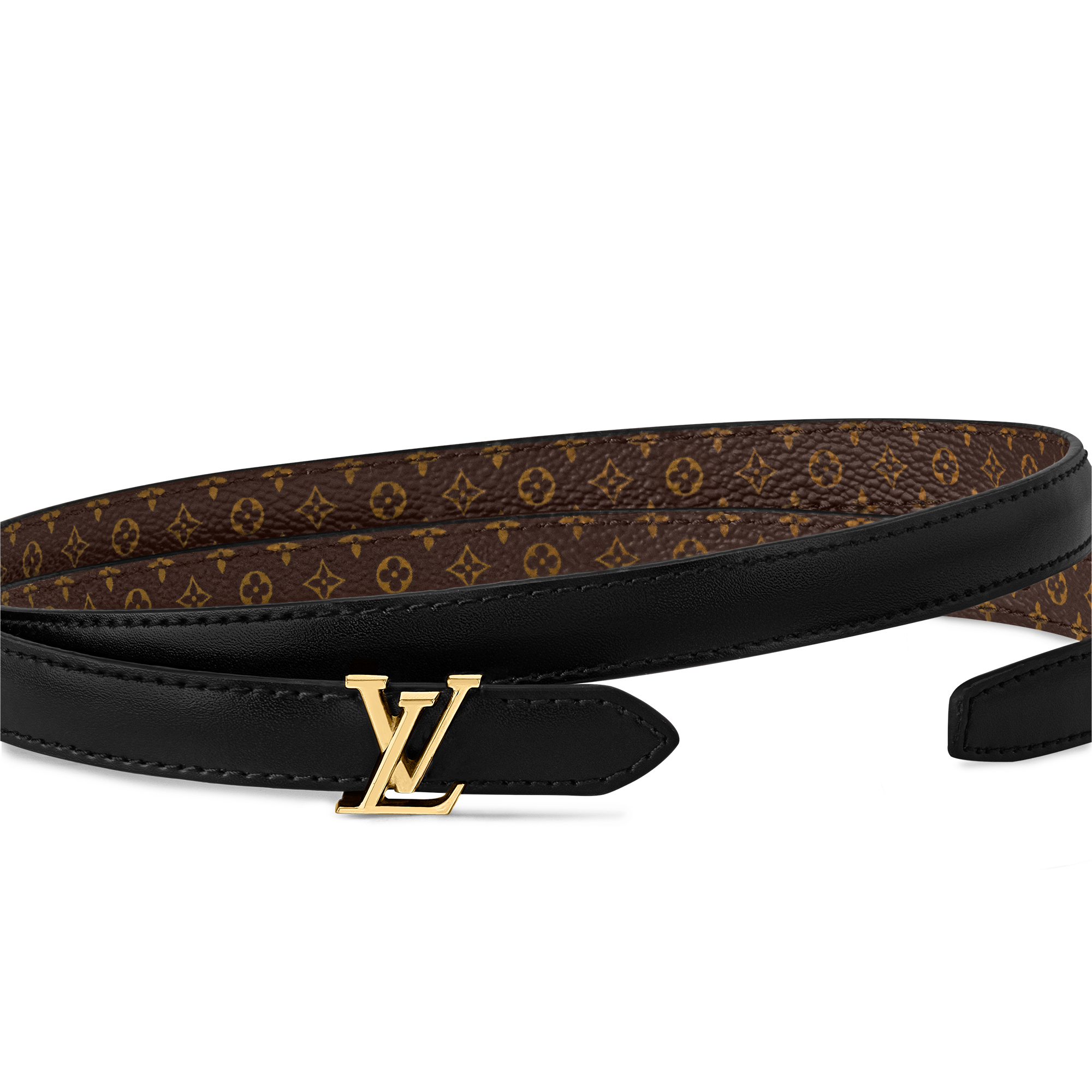 Mini LV 15mm Reversible Belt Monogram Canvas in Women