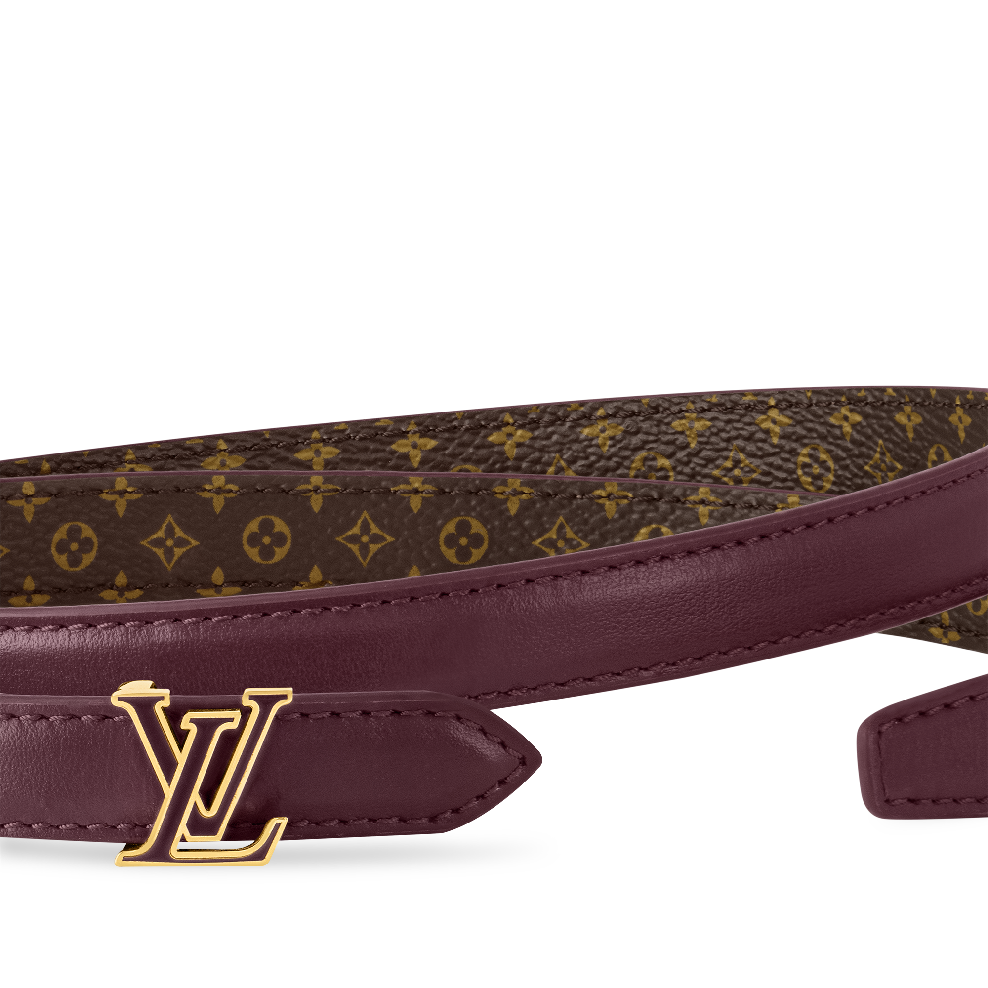Mini LV Enamel 15mm Reversible Belt Monogram Canvas in Women