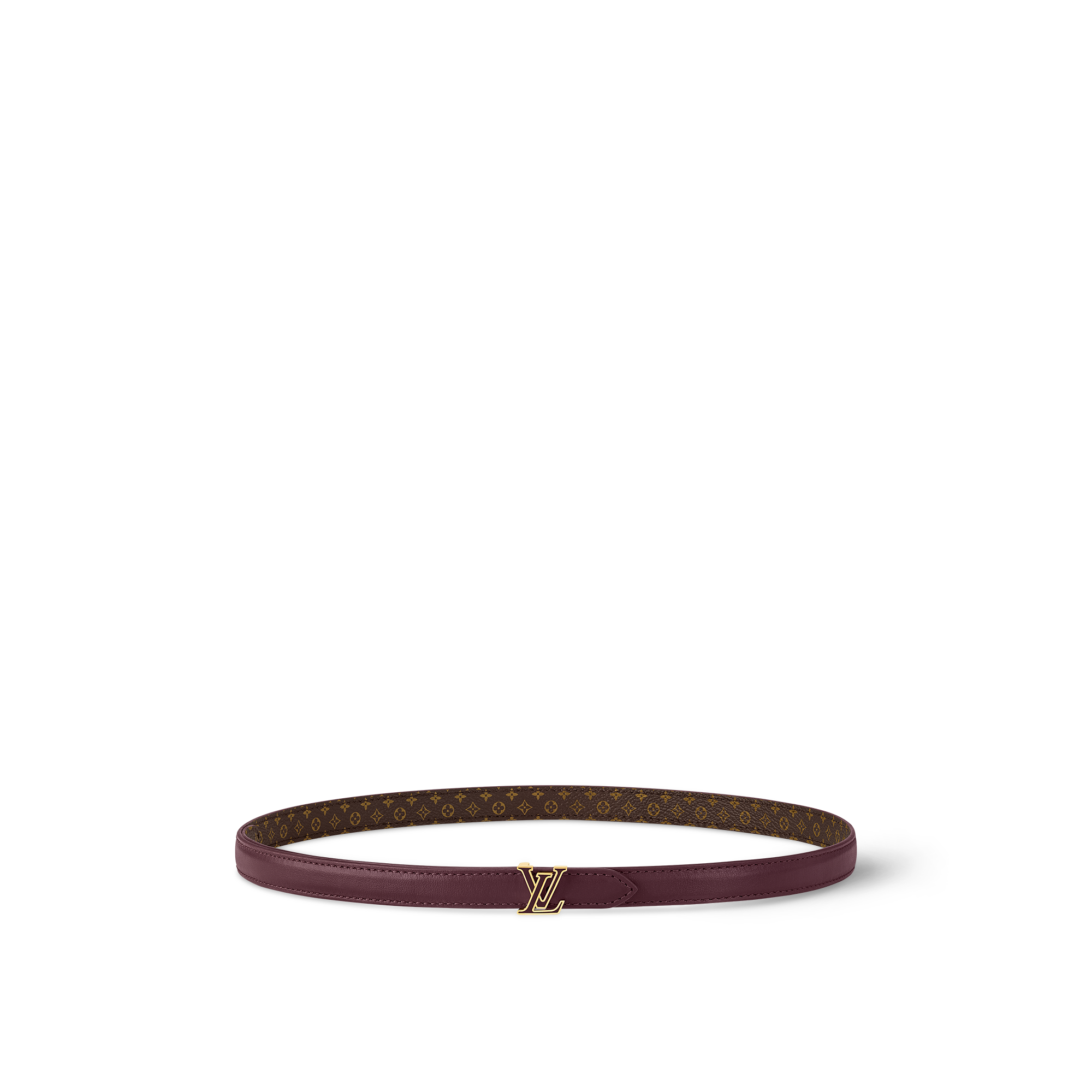 Mini LV Enamel 15mm Reversible Belt Monogram Canvas in Women