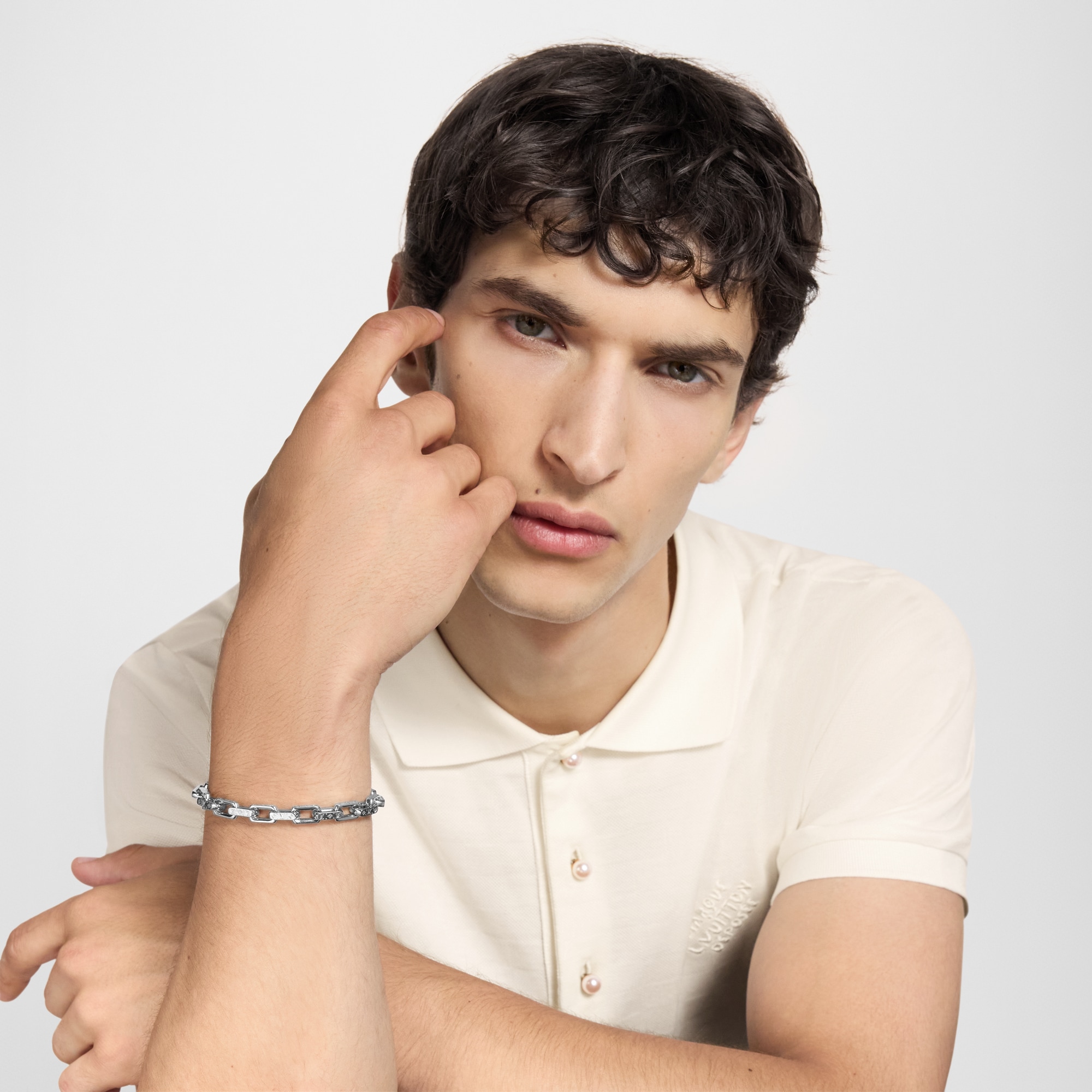 Mini Monogram Chain Bracelet S00 in Men