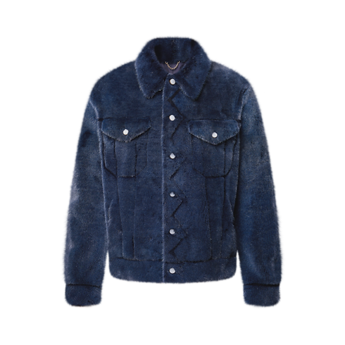 Mink Denim Trucker Jacket in Men's Ready-to-Wear Outerwear and Coats collections by Louis Vuitton (Product zoom)