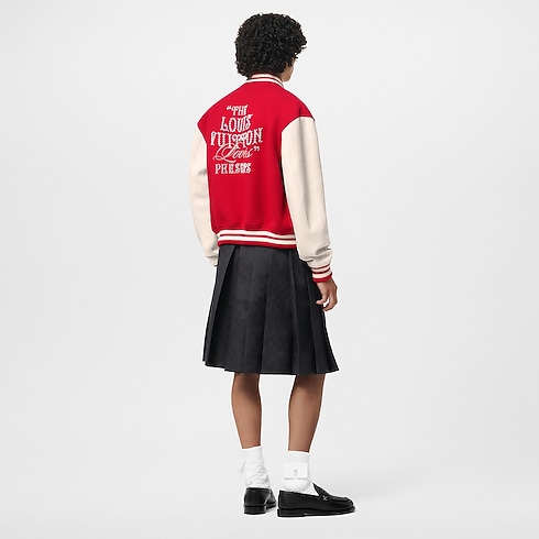 Mix Leather Varsity Blouson in Men's Ready-to-Wear Outerwear and Coats collections by Louis Vuitton (Product zoom)