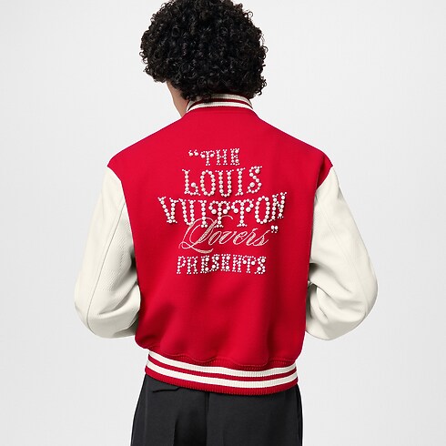 Mix Leather Varsity Blouson in Men's Ready-to-Wear Outerwear and Coats collections by Louis Vuitton (Product zoom)