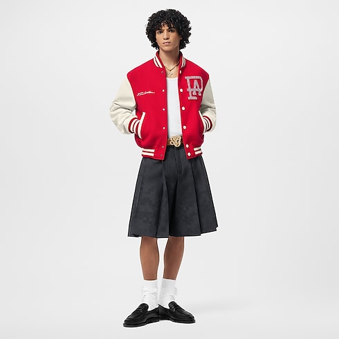 Mix Leather Varsity Blouson in Men's Ready-to-Wear Outerwear and Coats collections by Louis Vuitton (Product zoom)