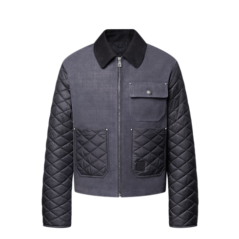 Mix Leather Workwear Blouson in Men's Ready-to-Wear Outerwear and Coats collections by Louis Vuitton (Product zoom)