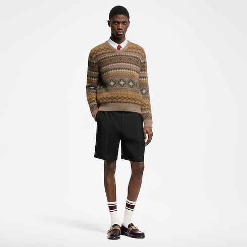Mohair Blend Fair Isle Pullover in Men's Ready-to-Wear All Ready-to-Wear collections by Louis Vuitton (Product zoom)