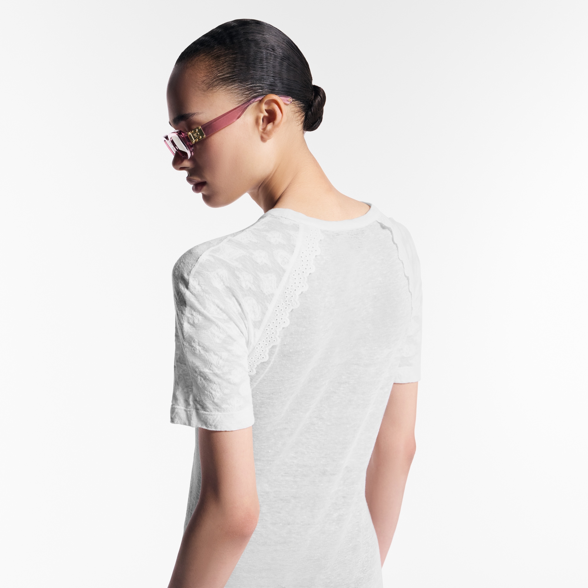 Monogram Accent Jacquard Dress   in New