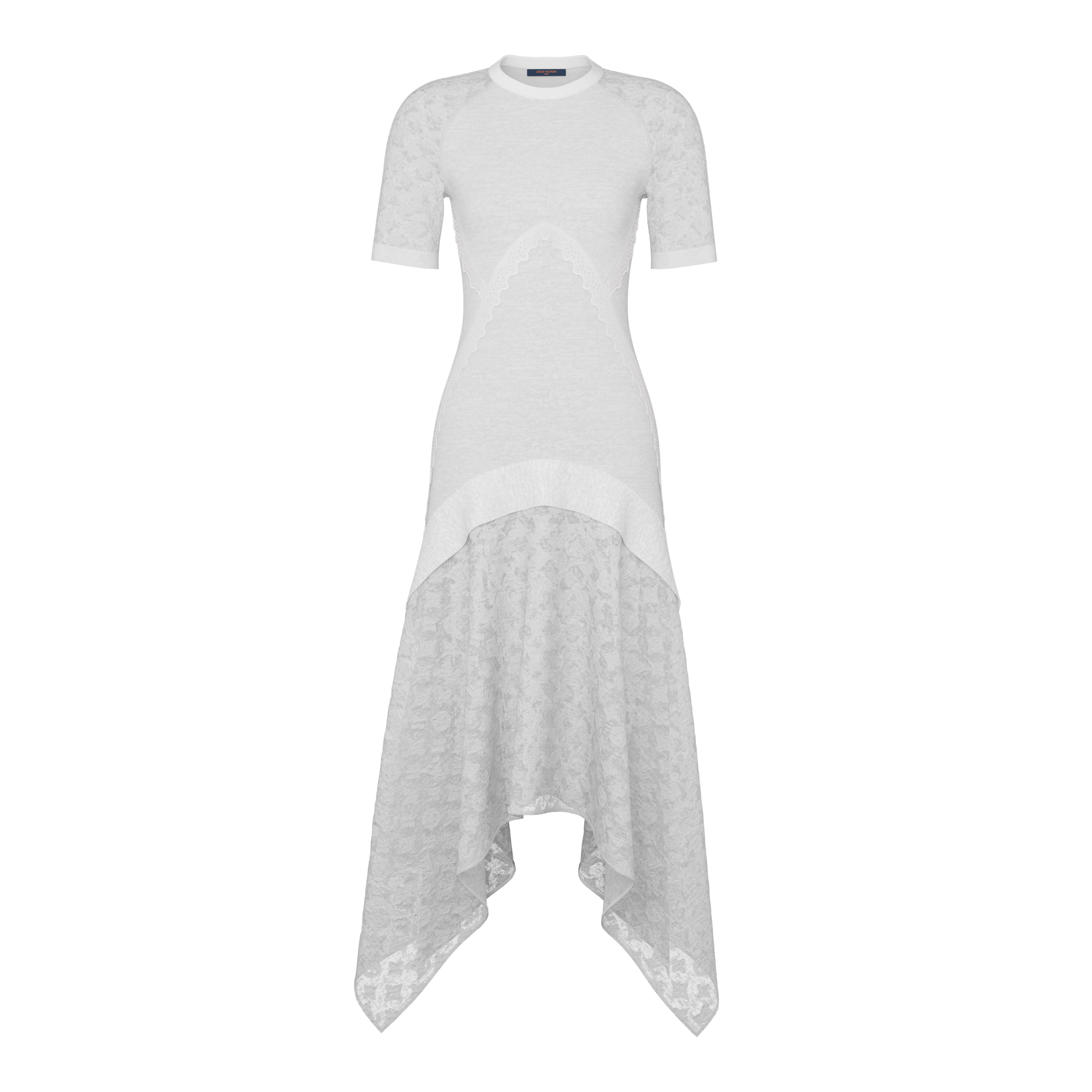 Monogram Accent Jacquard Dress   in New