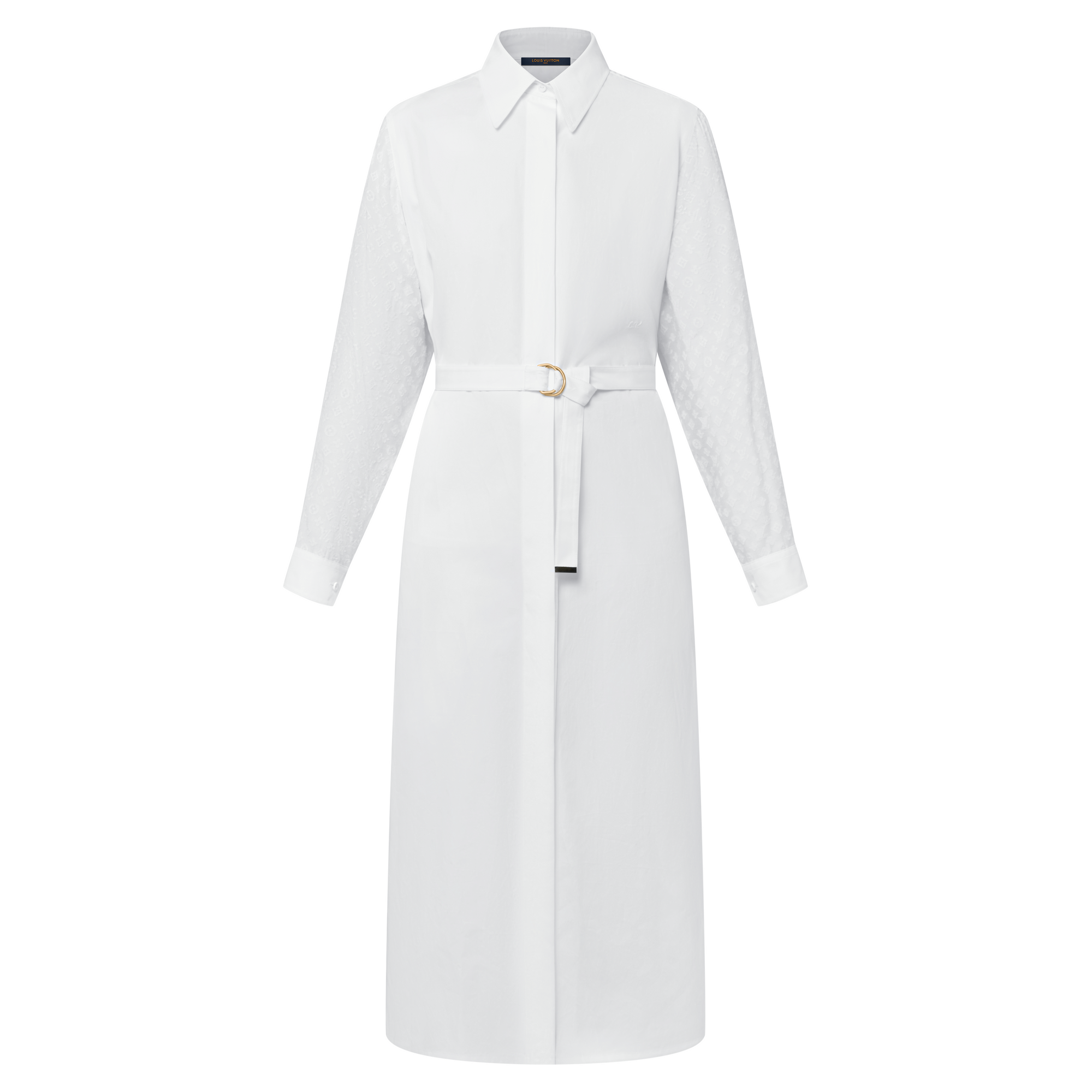 Monogram Accent Shirt Dress   in Women