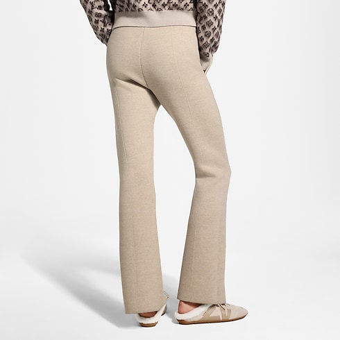 Monogram Accent Split Hem Knit Pants in Women's New In Women } collections by Louis Vuitton (Product zoom)
