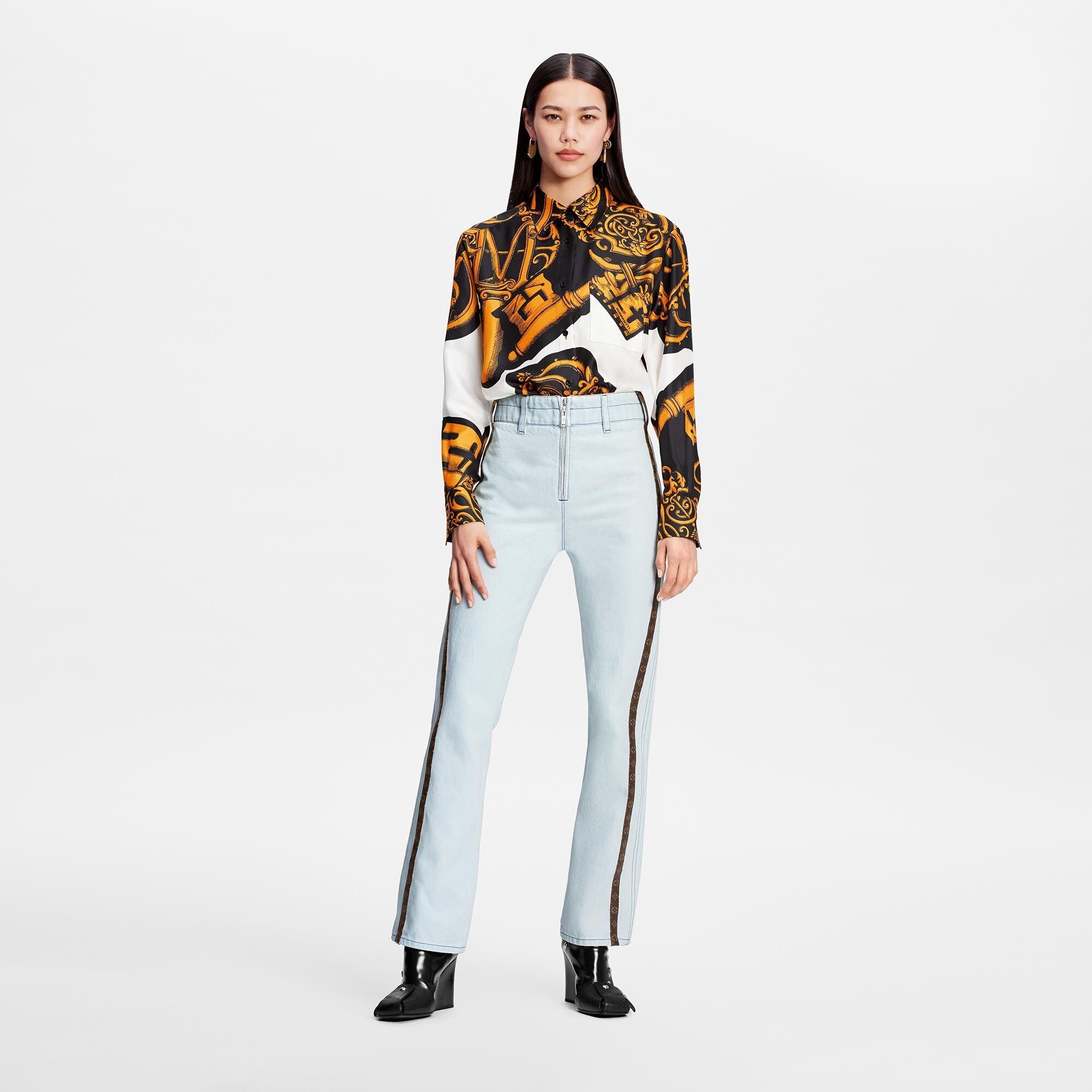 Monogram Accent Washed Denim Jeans - Ready-to-Wear | LOUIS VUITTON