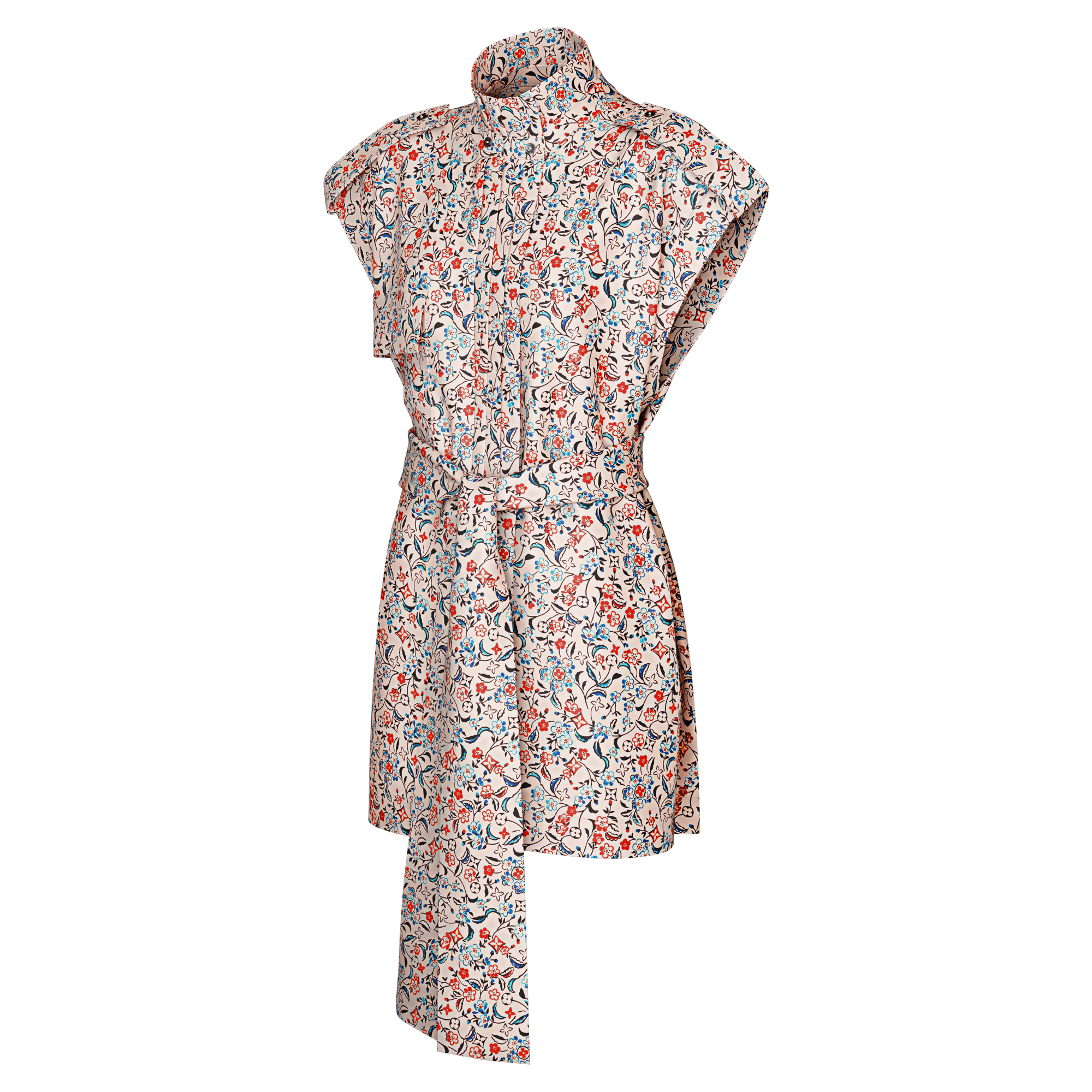 Monogram Bloom Belted Dress   in Women