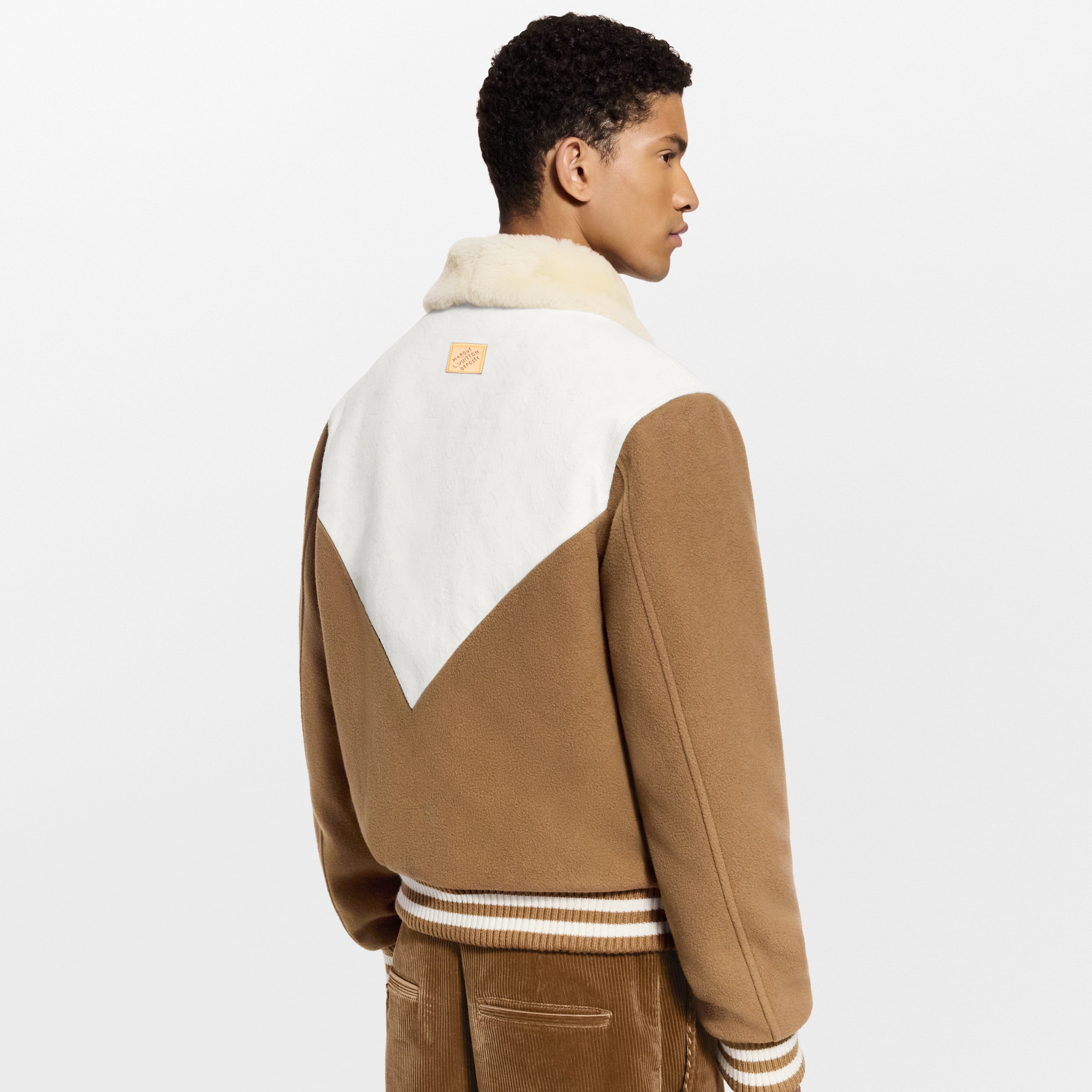 Monogram Blouson With Shearling Collar  in Men