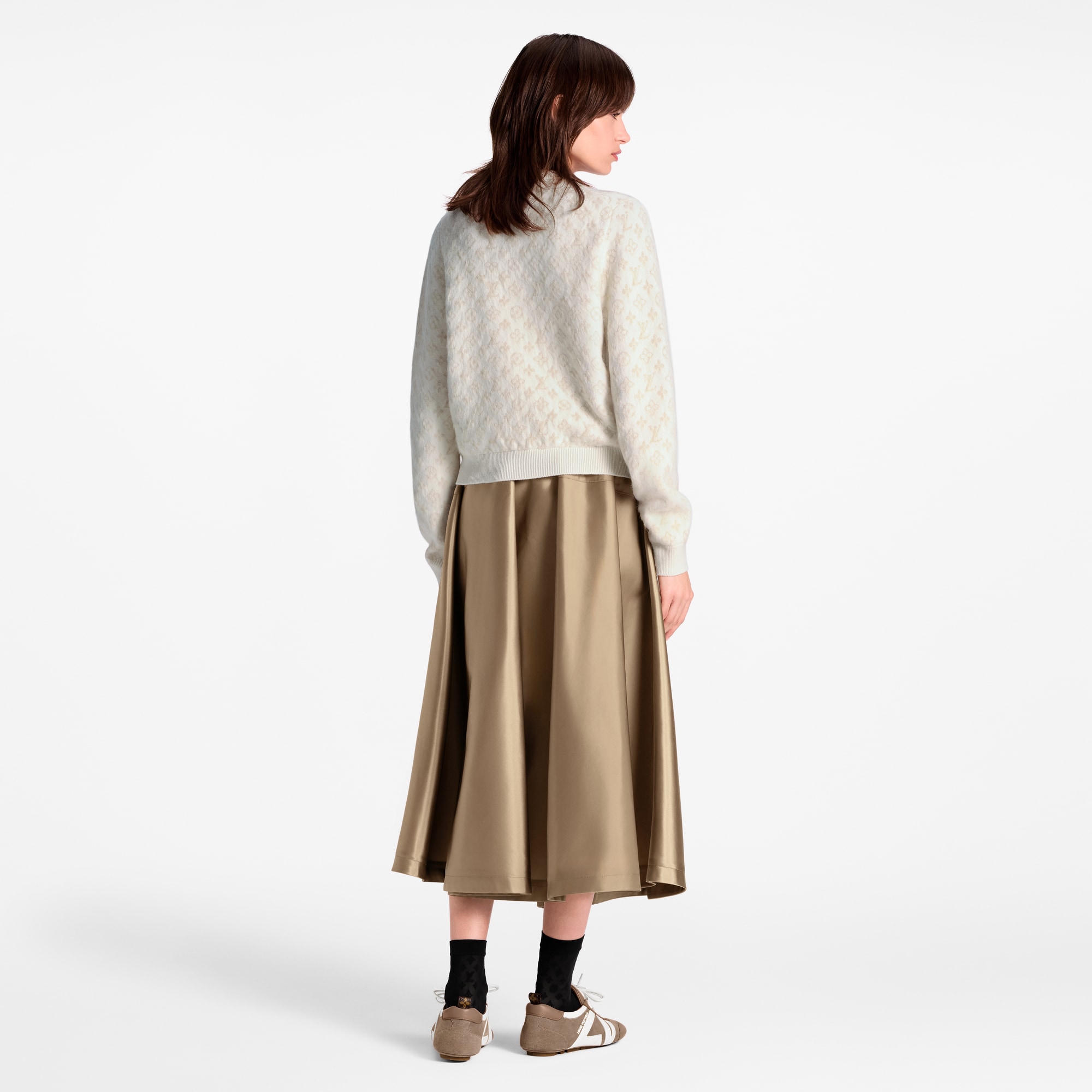 Monogram Brushed Knit Cardigan  in Women