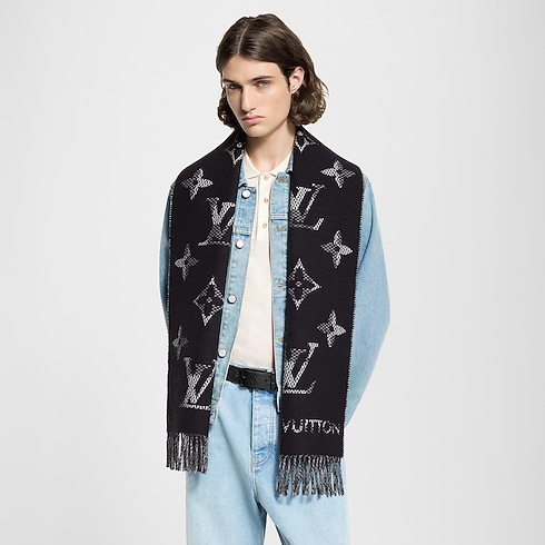 Monogram Check Scarf S00 in Men's Accessories Scarves collections by Louis Vuitton (Product zoom)