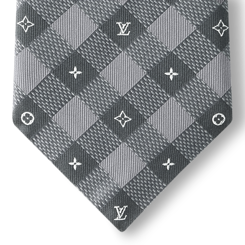 Monogram Checks Tie S00 in Men's Accessories Ties and Pocket Squares collections by Louis Vuitton (Product zoom)