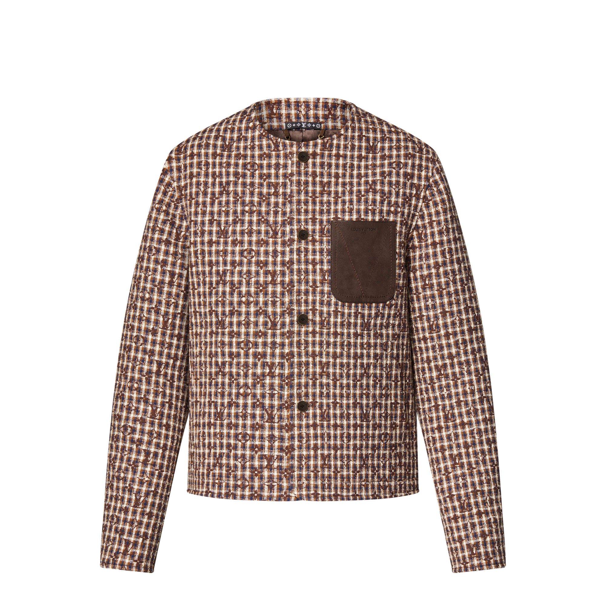Monogram Chic Collarless Tweed Jacket  in Men