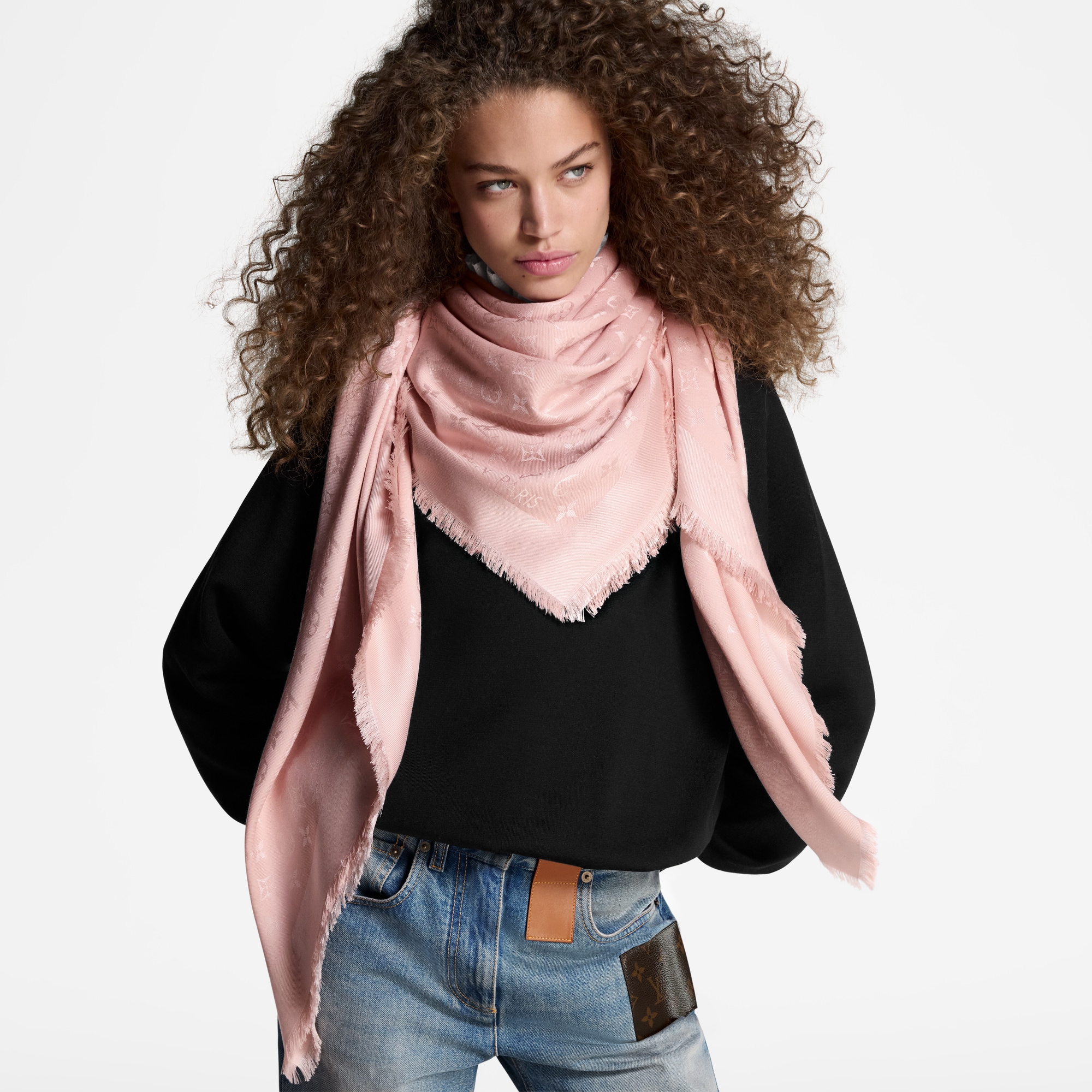 Monogram Classic Shawl S00 in Women