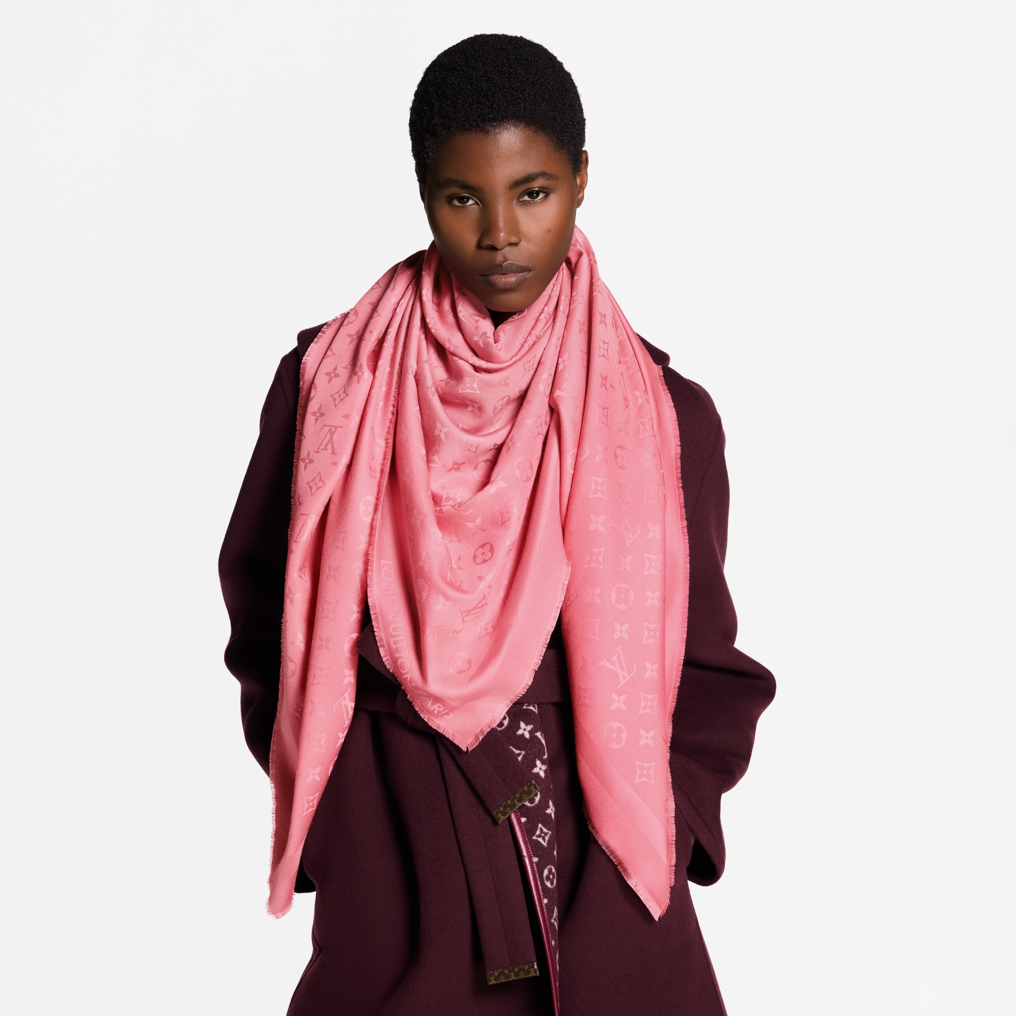 Monogram Classic Shawl S00 in Women