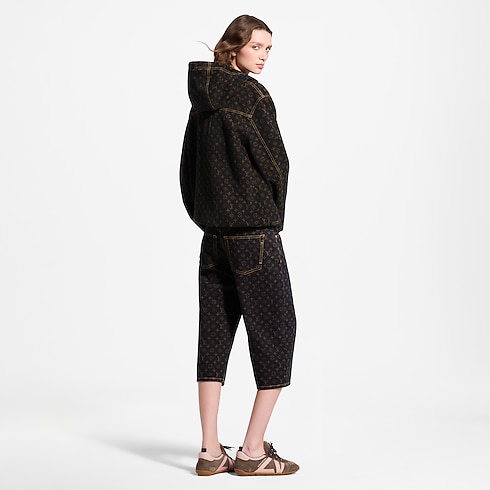 Monogram Denim Bermuda Shorts in Women's Ready-to-Wear Skirts and Shorts collections by Louis Vuitton (Product zoom)