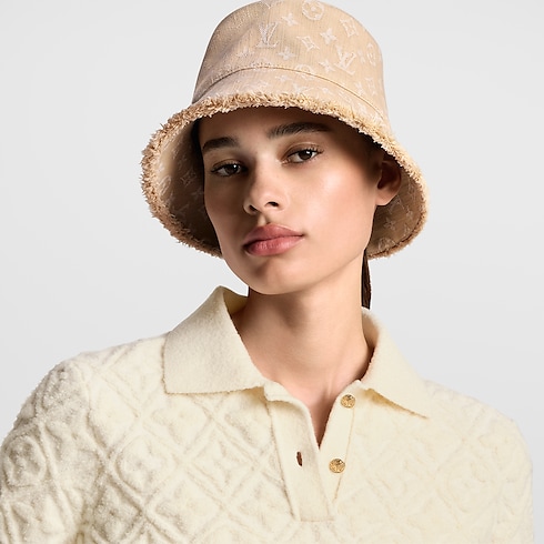 Monogram Denim Bucket Hat S00 in Women's Accessories Hats & Caps collections by Louis Vuitton (Product zoom)