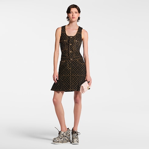 Monogram Denim Button Front Top in Women's Ready-to-Wear Tops collections by Louis Vuitton (Product zoom)