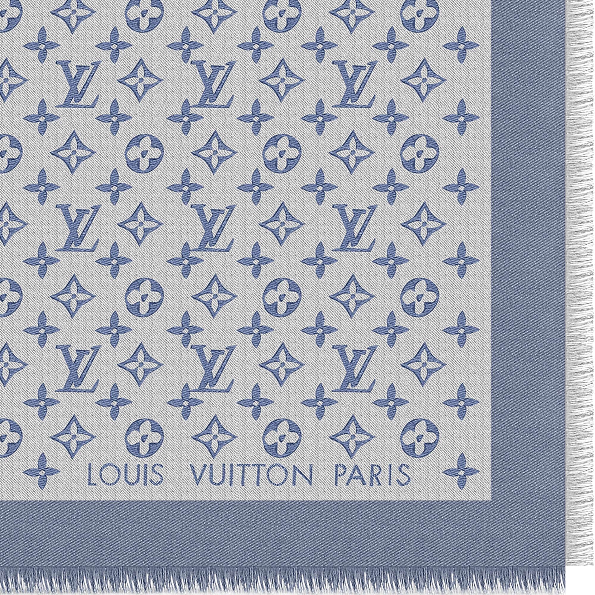 Monogram Denim Shawl S00 in Women