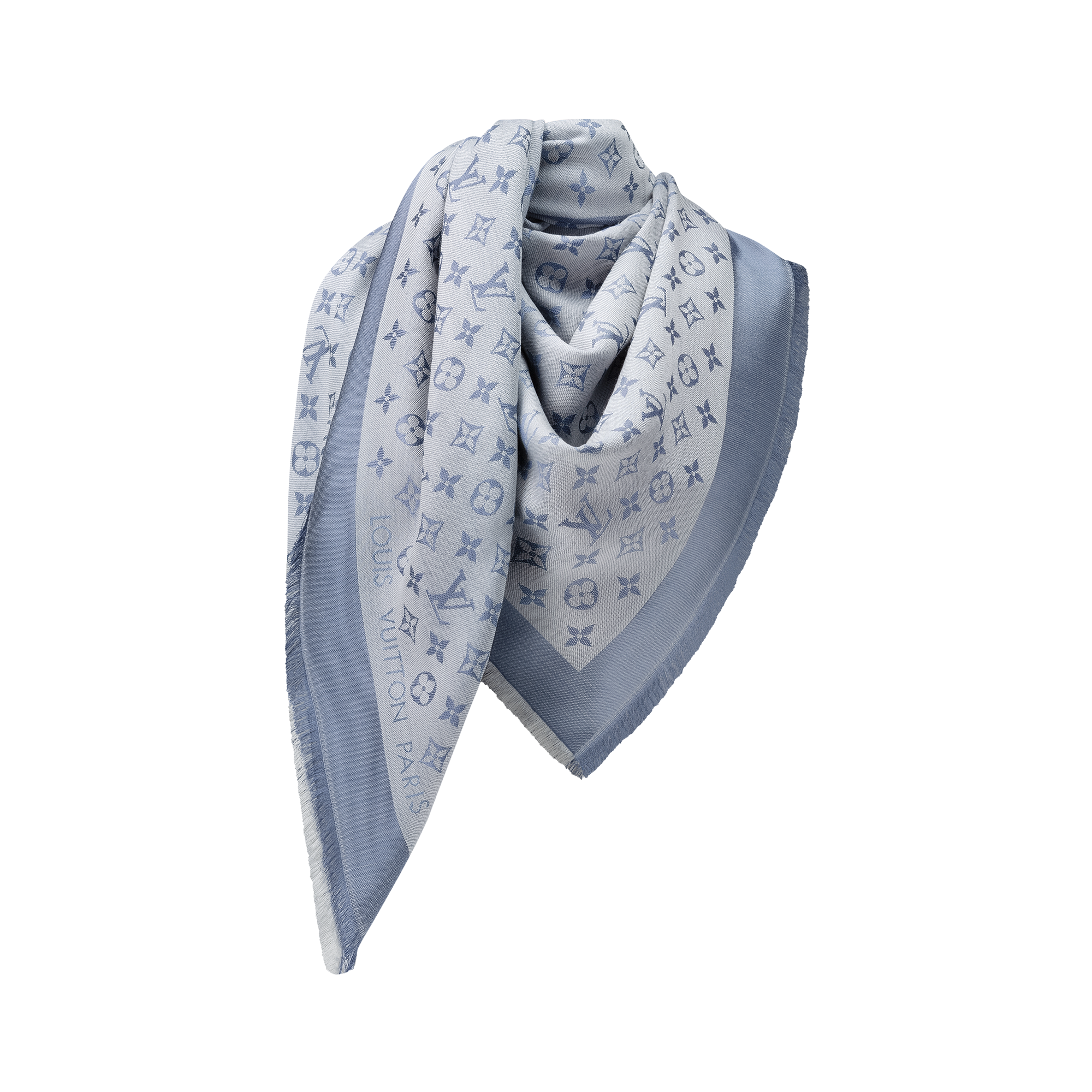 Monogram Denim Shawl S00 in Women