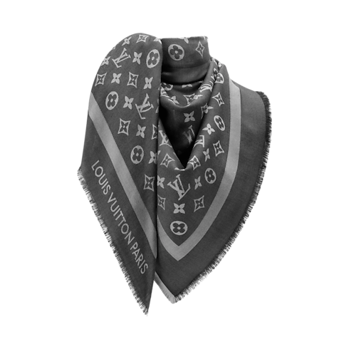 Monogram Denim Shawl S00 in Women's Accessories Shawls collections by Louis Vuitton (Product zoom)