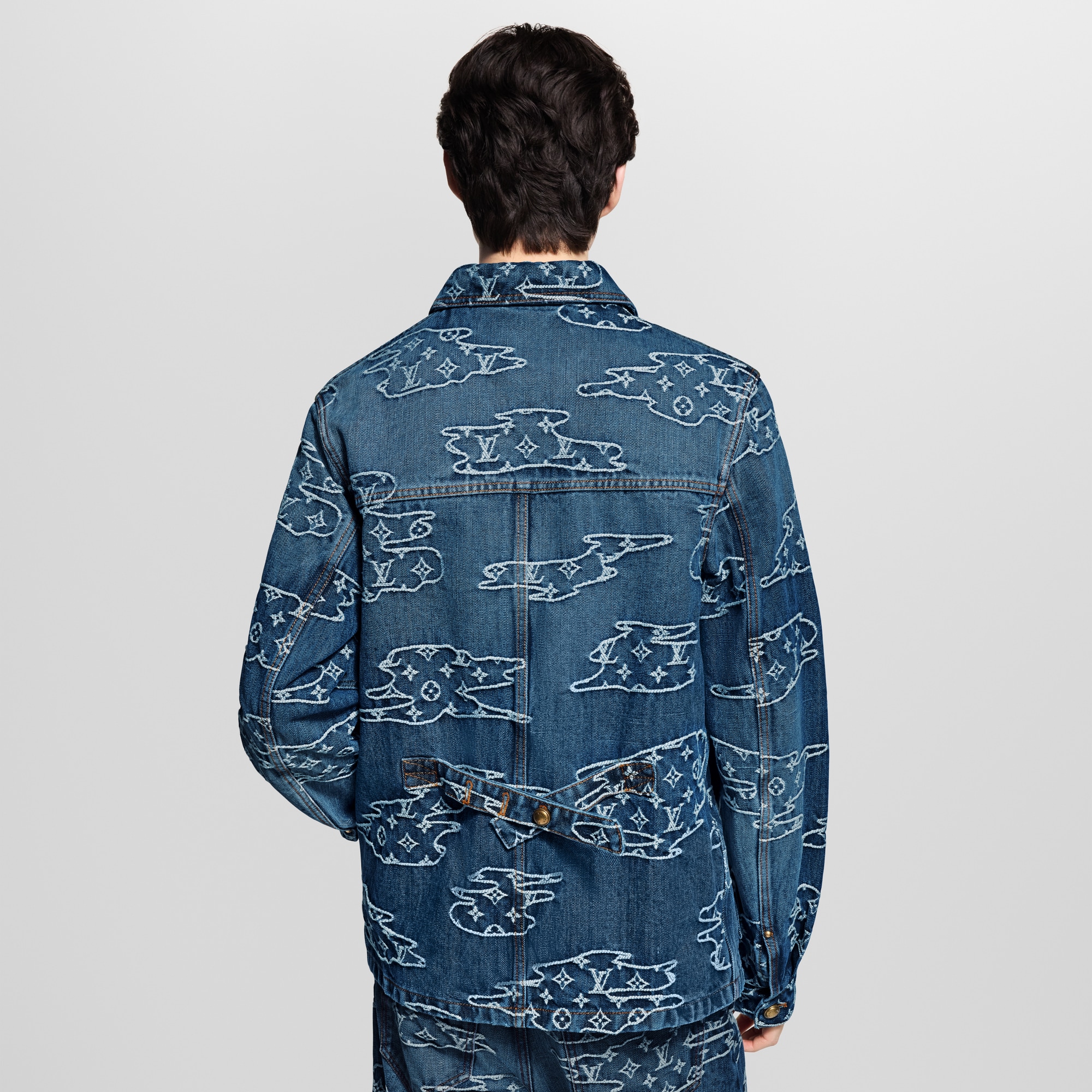 Monogram Denim Workwear Blouson  in Men