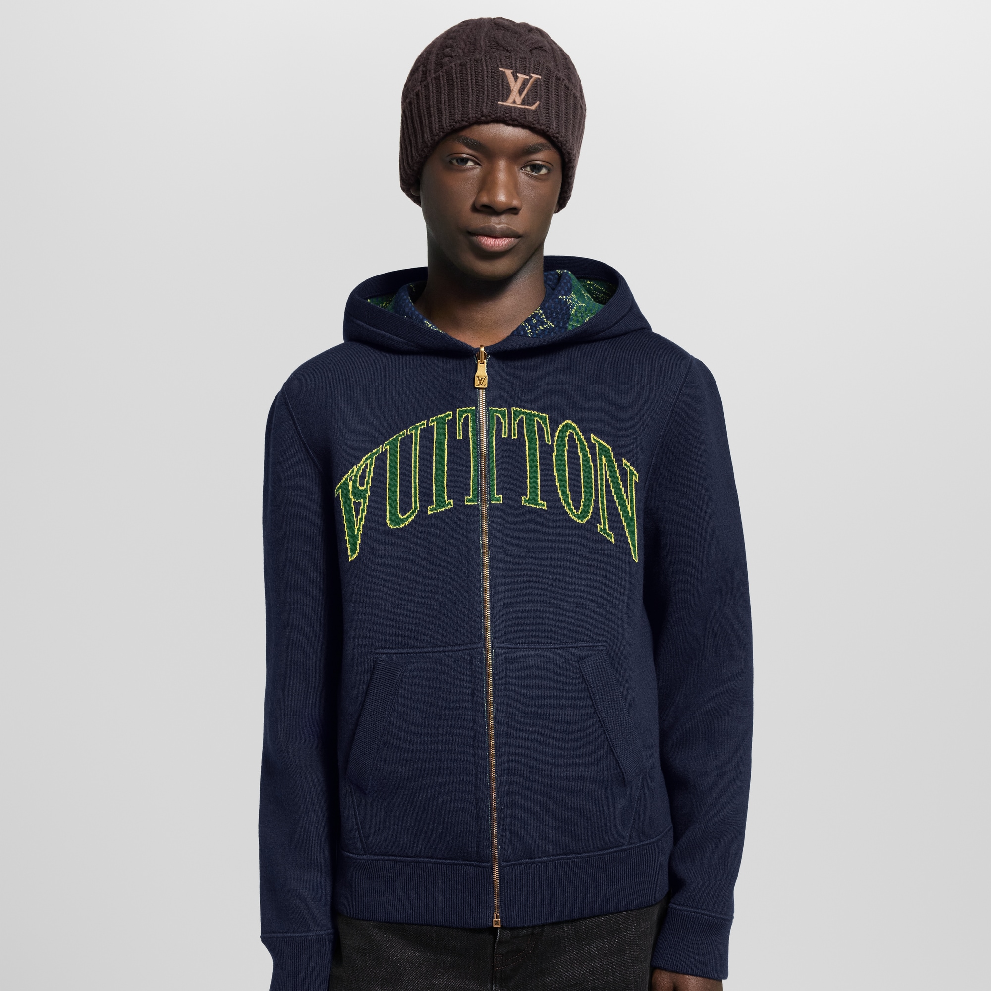 Monogram Double Face Reversible Hoodie  in Men
