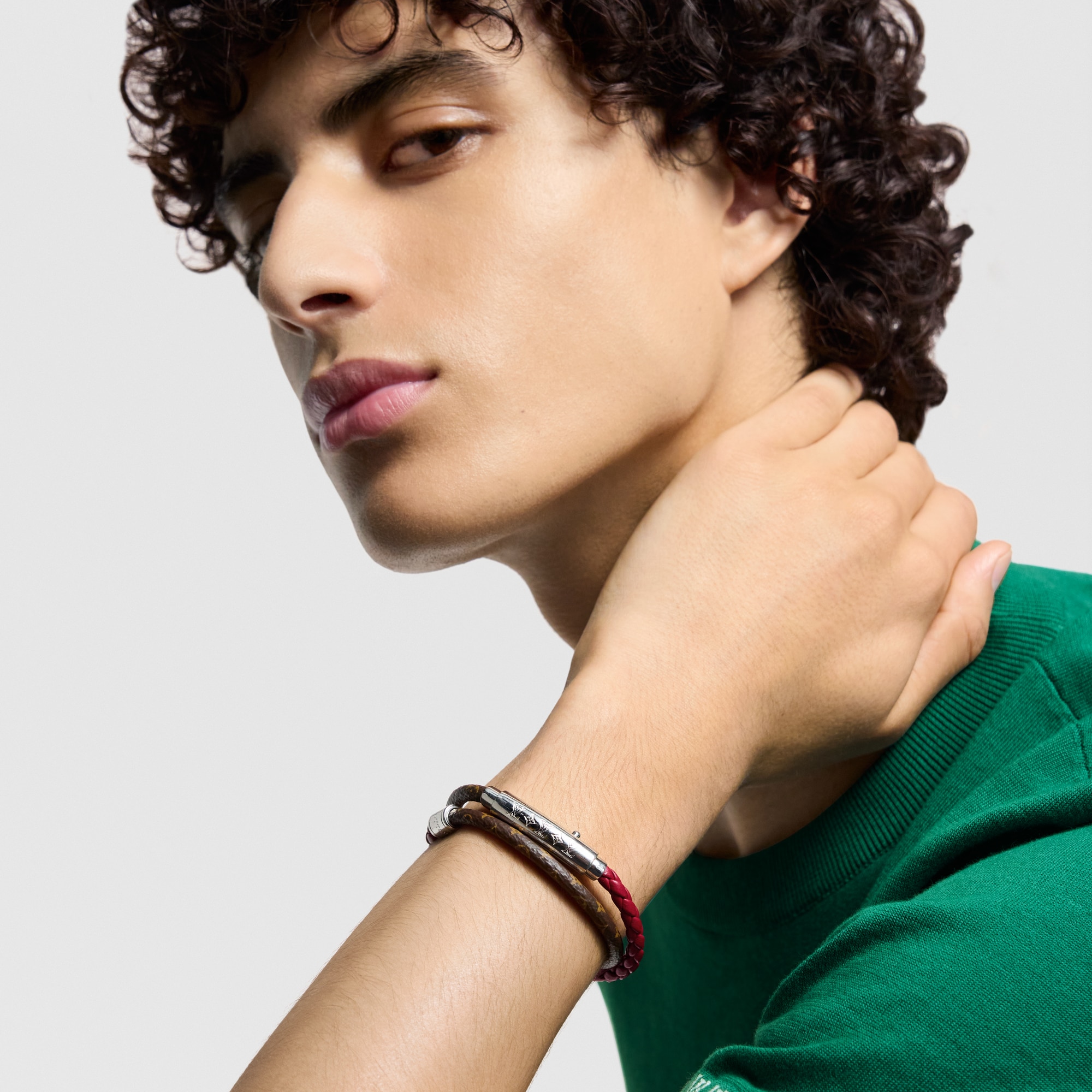 Monogram Double Spin Bracelet Monogram Canvas in Men