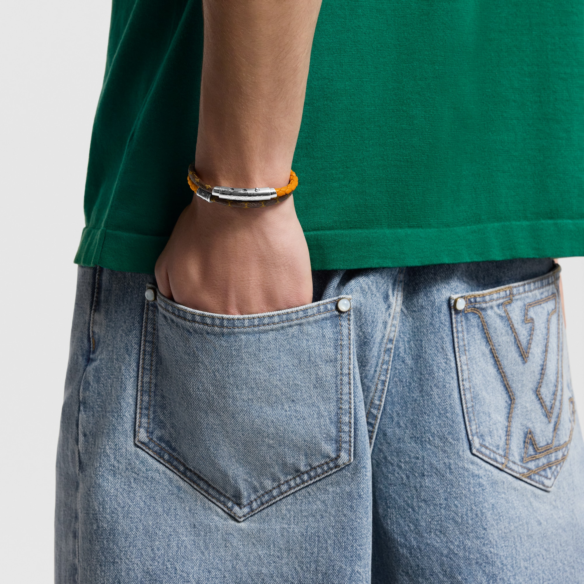 Monogram Double Spin Bracelet Monogram Canvas in Men
