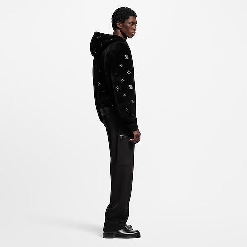 Monogram Embellished Shearling Hoodie in Men's Ready-to-Wear All Ready-to-Wear collections by Louis Vuitton (Product zoom)