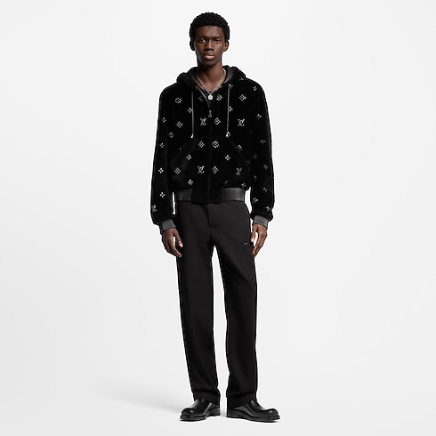 Monogram Embellished Shearling Hoodie in Men's Ready-to-Wear All Ready-to-Wear collections by Louis Vuitton (Product zoom)