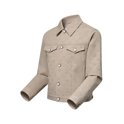 Monogram Embossed Denim Jacket in Men's Ready-to-Wear Outerwear and Coats collections by Louis Vuitton (Product zoom)