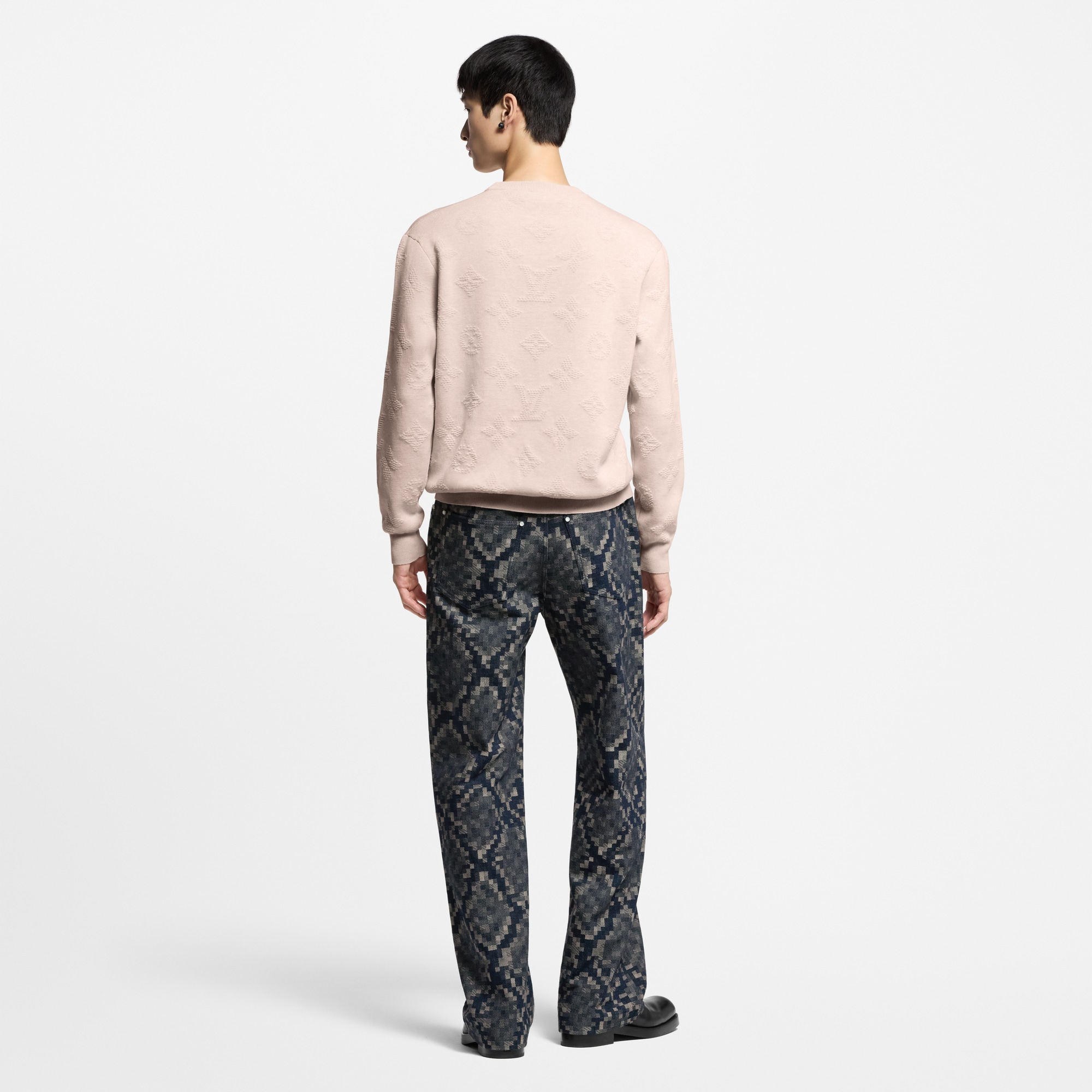 Monogram Embossed Pullover  in Men