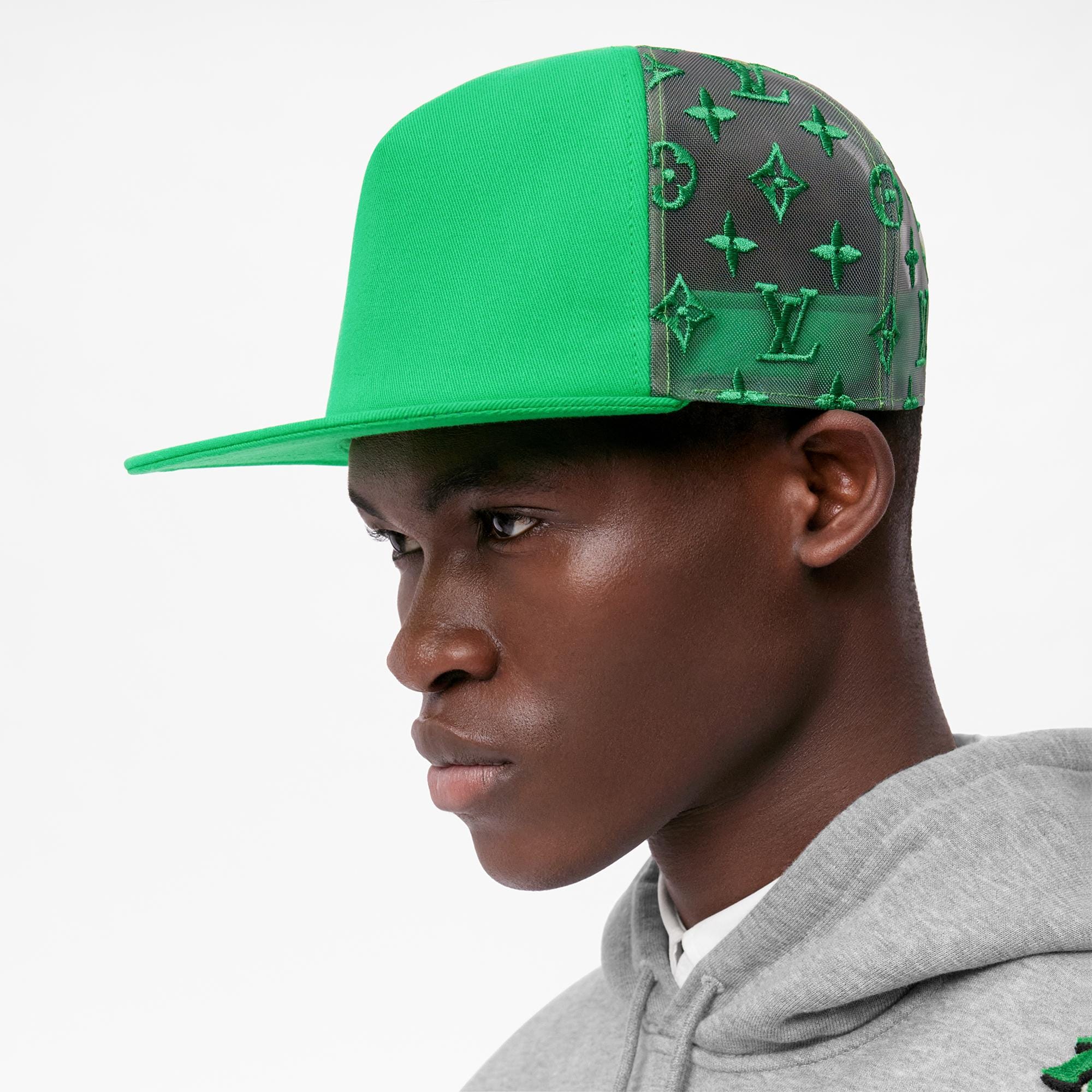 louis vuitton green hat