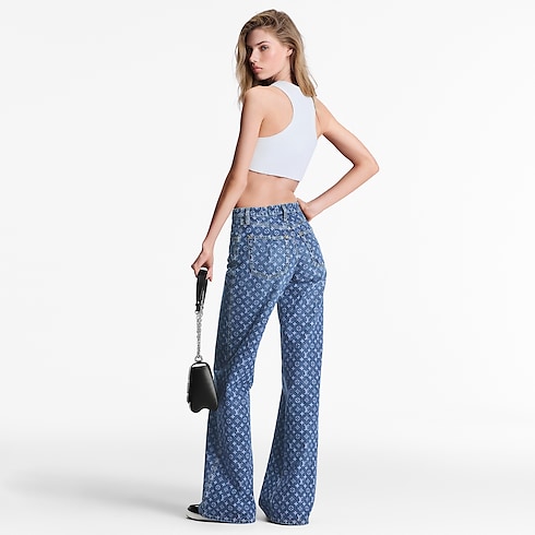 Monogram Flared Jeans in Women's Ready-to-Wear Trousers collections by Louis Vuitton (Product zoom)