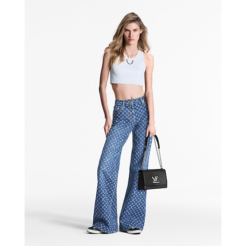 Monogram Flared Jeans in Women's Ready-to-Wear Trousers collections by Louis Vuitton (Product zoom)