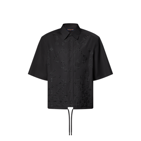 Monogram Flowers Embroidered Short-Sleeved Shirt in Men's Ready-to-Wear Shirts collections by Louis Vuitton (Product zoom)