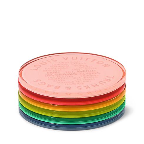 Monogram Fluo Coasters Monogram Canvas in Trunks, Travel and Home's Sport and Lifestyle Lifestyle and Vivienne Dolls collections by Louis Vuitton (Product zoom)