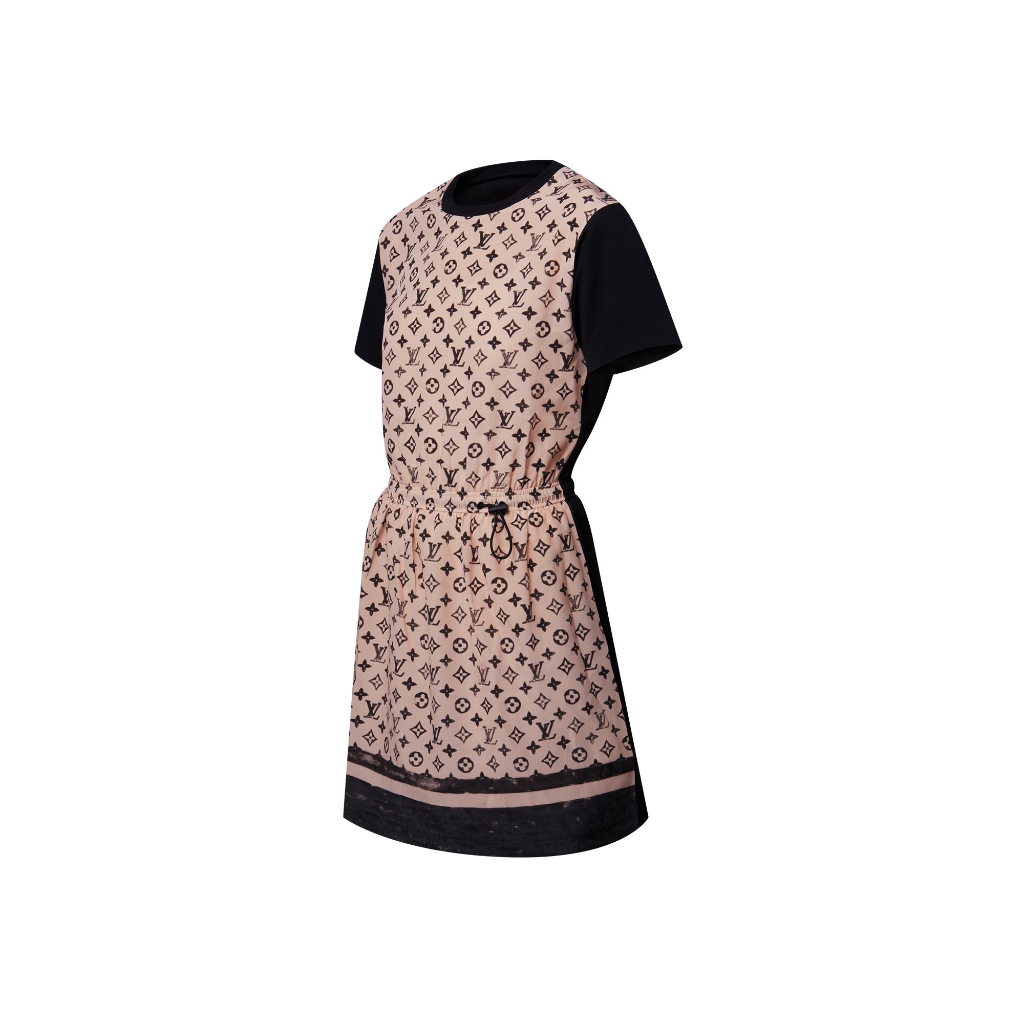 Monogram Front Drawstring Dress  in Women