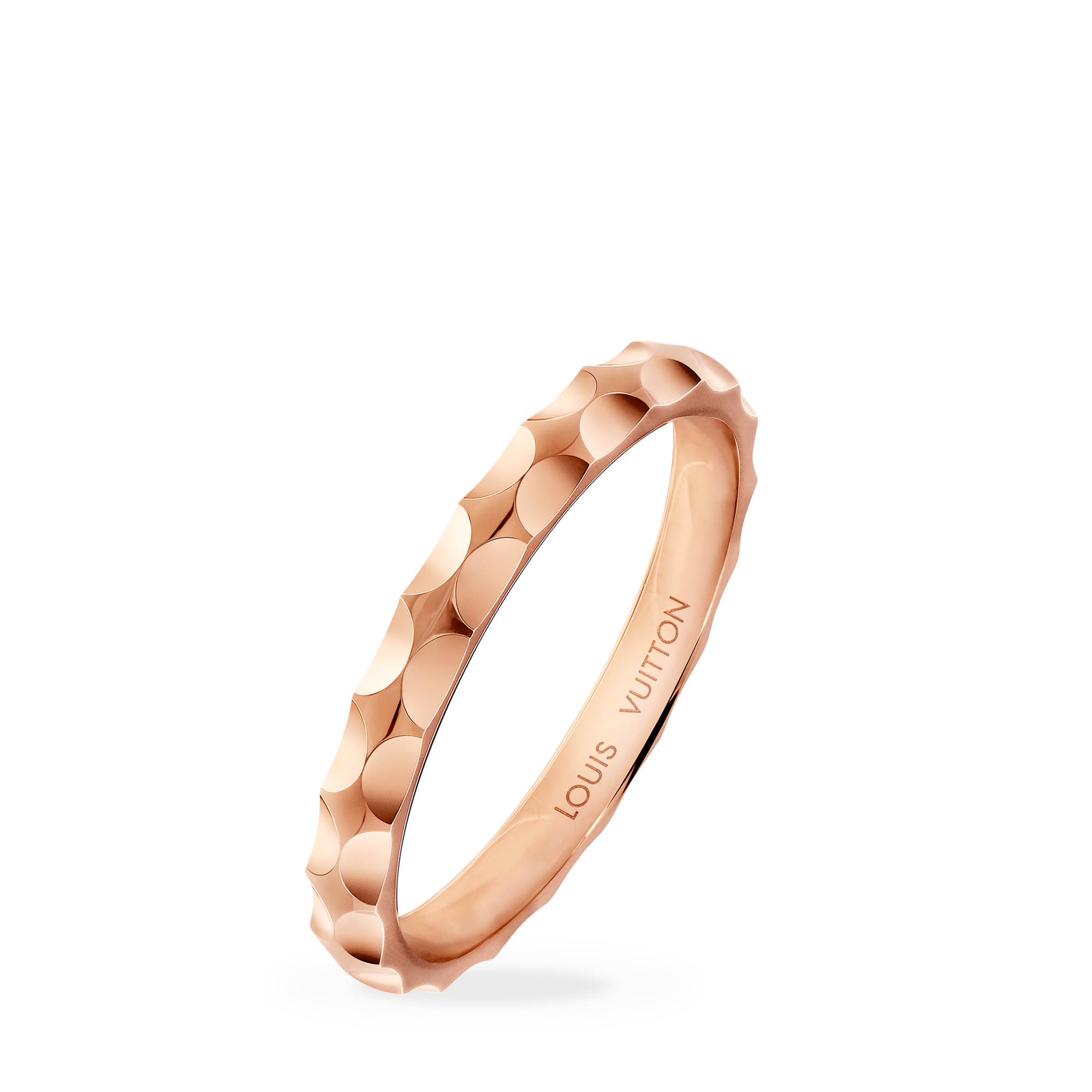 Monogram Infini wedding band, pink gold  in Jewellery