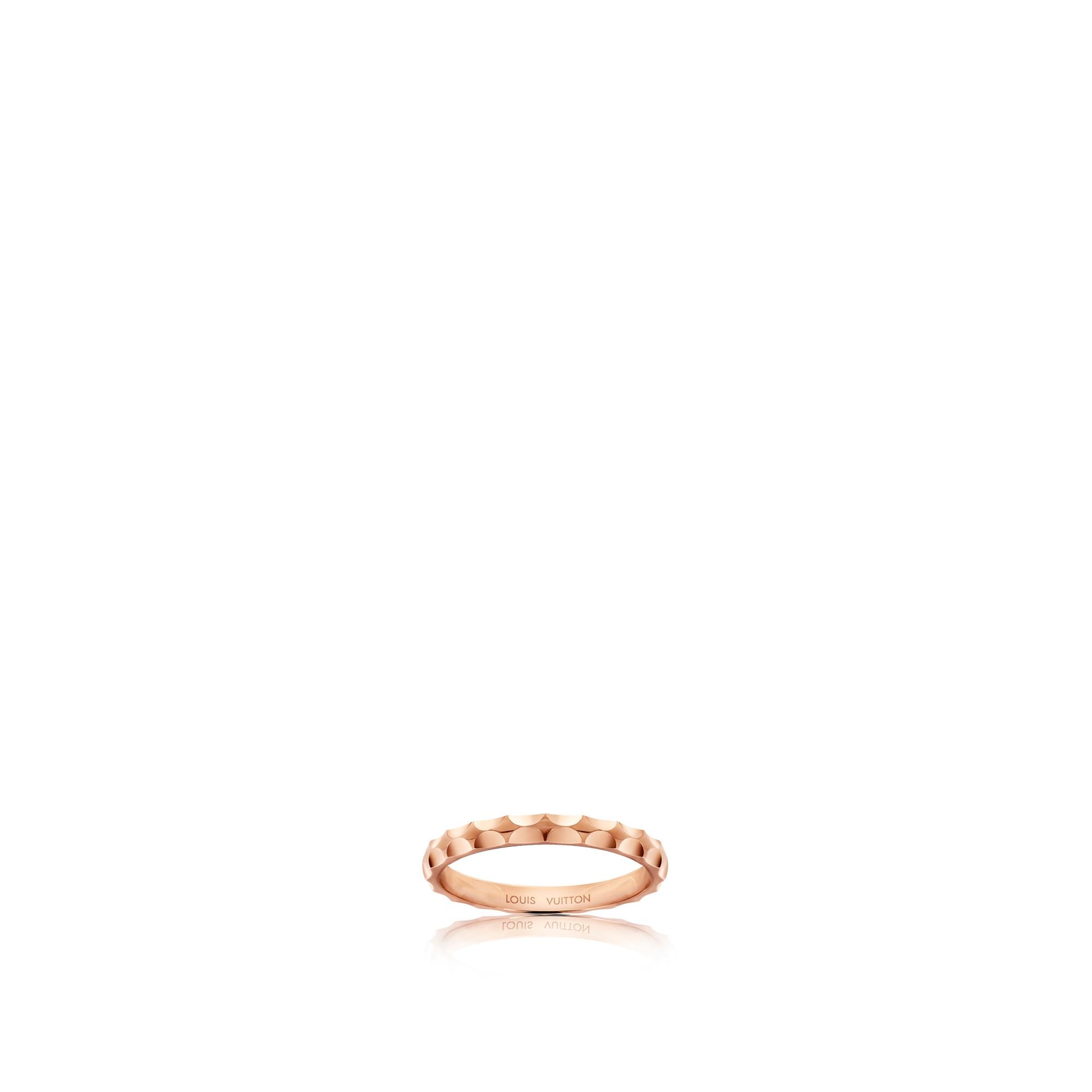 Monogram Infini wedding band, pink gold  in Jewellery