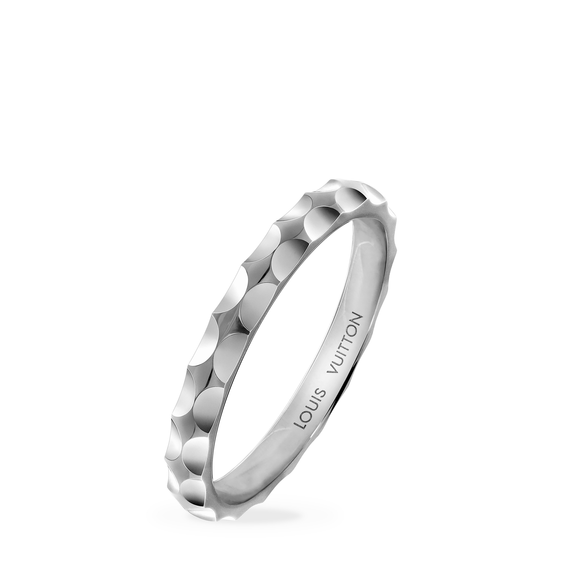 Monogram Infini wedding band, white gold  in Jewellery
