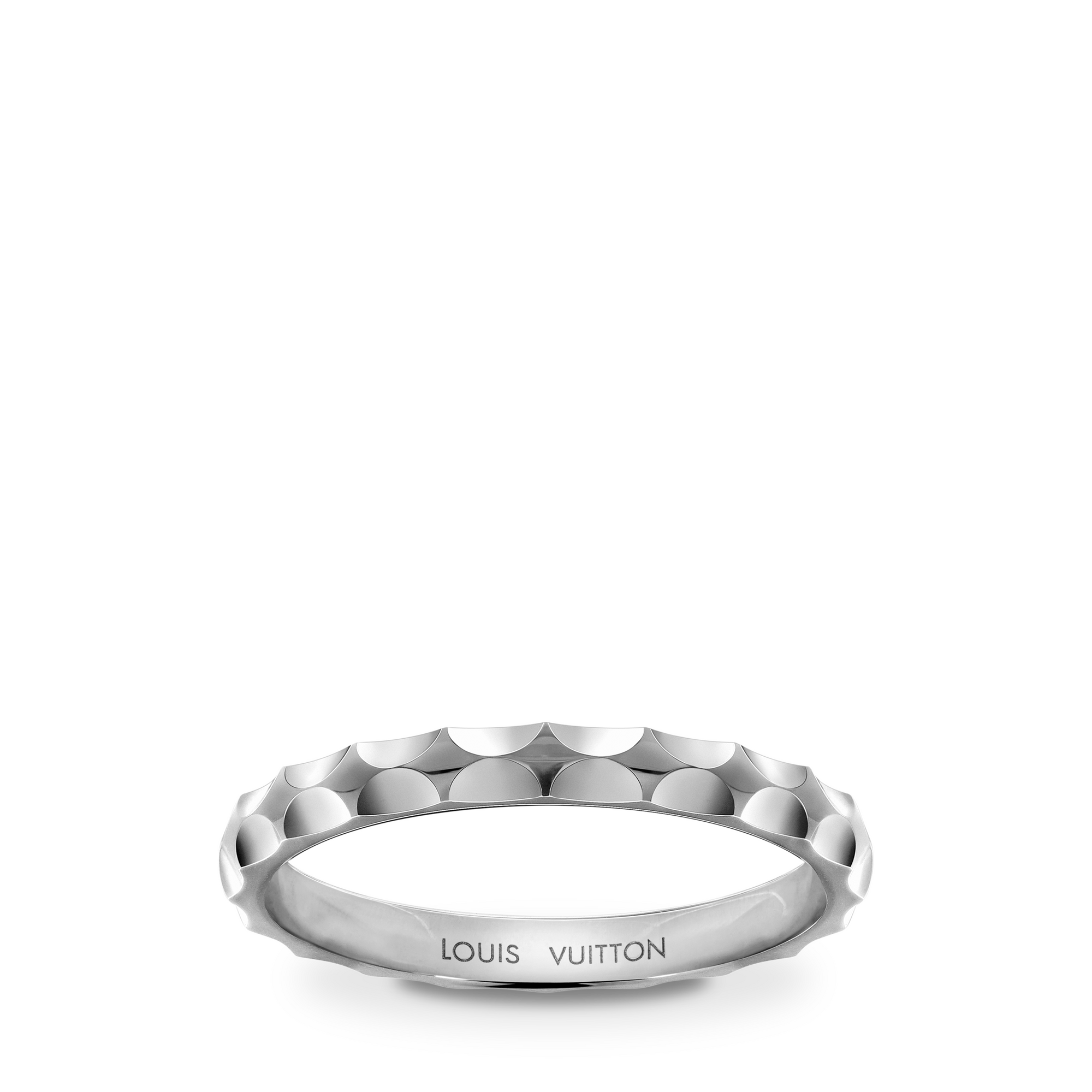 Monogram Infini wedding band, white gold  in Jewellery