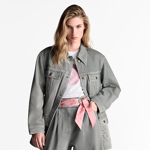 Monogram Infinity Denim BB Bandeau S00 in Women's Accessories Silk Squares and Bandeaux collections by Louis Vuitton (Product zoom)