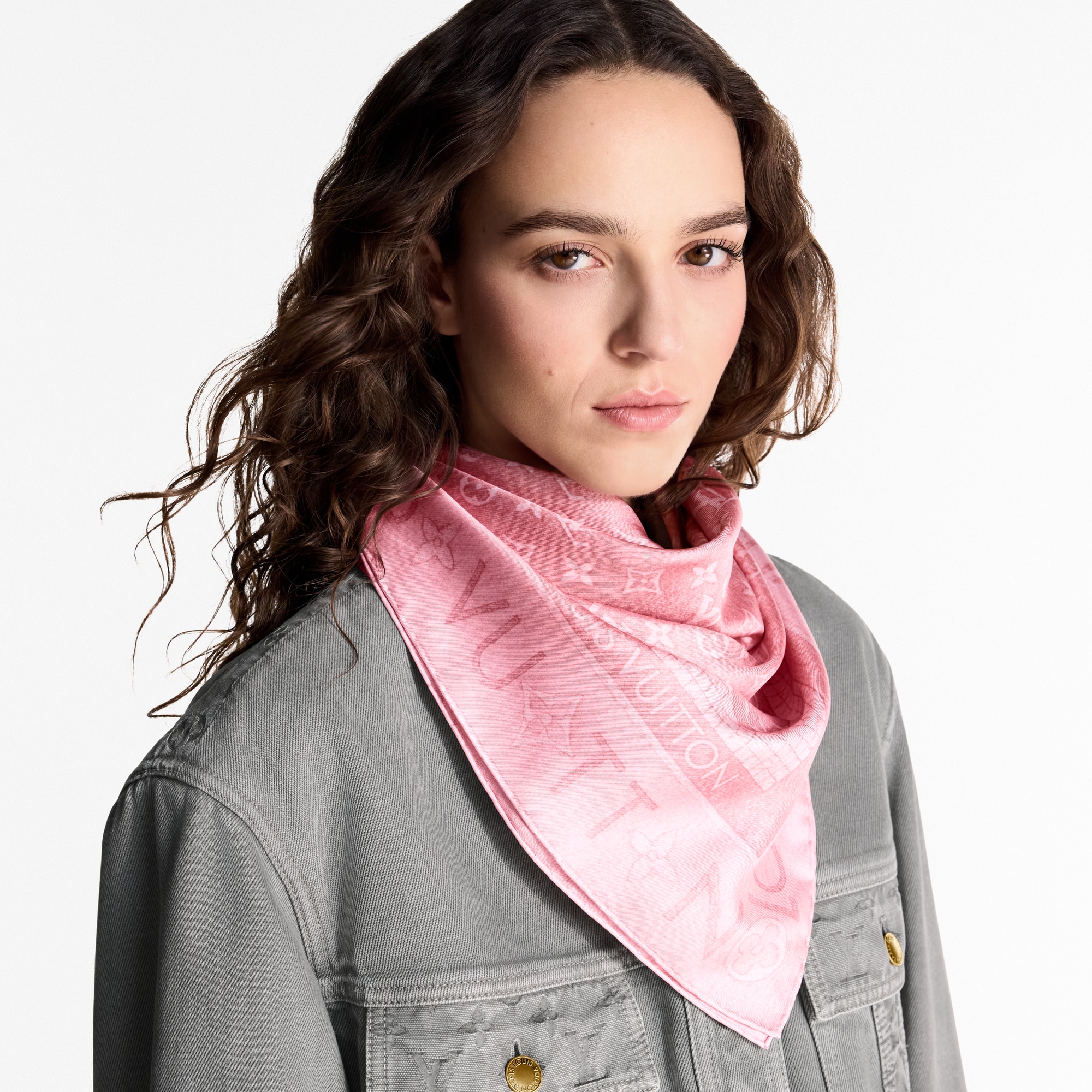 Monogram Infinity Denim Square 90 S00 in Women
