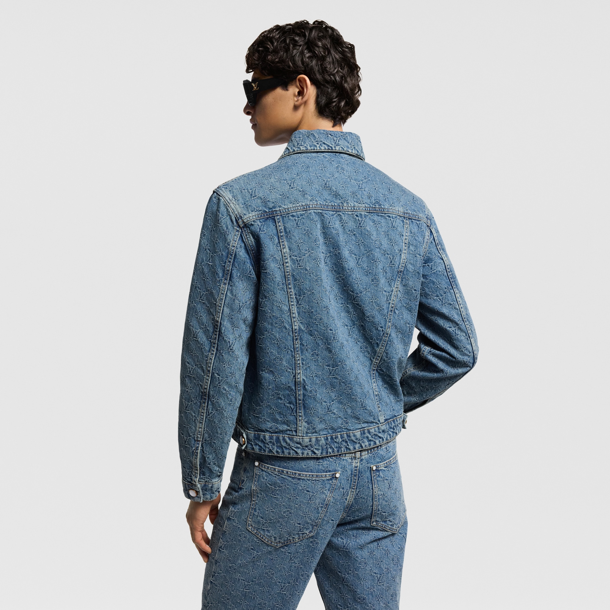 Monogram Jacquard Denim Jacket  in Men